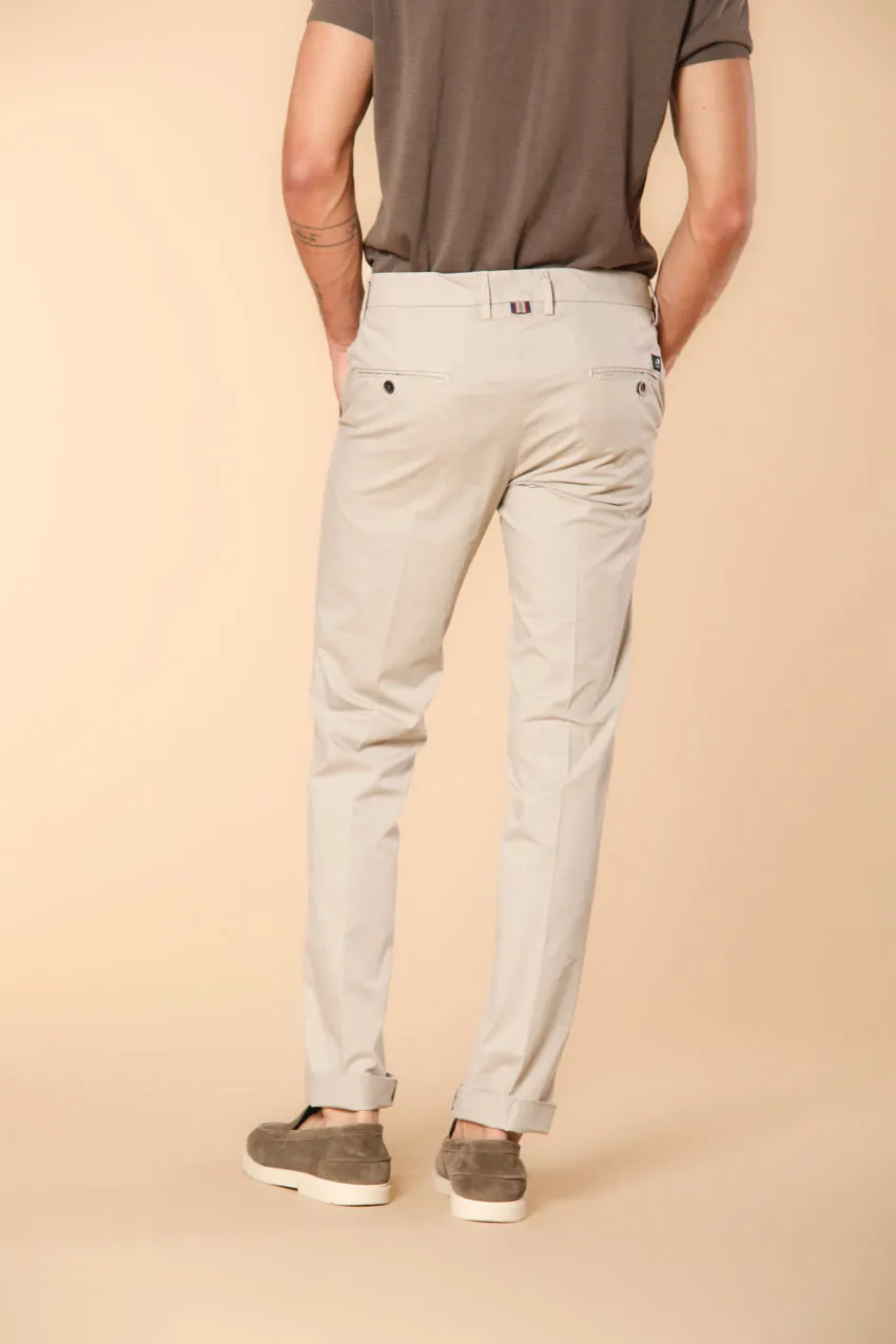 Torino men's chino pants in fine cotton and lyocell tricot slim fit ① sold by Mason's product image thumbnail 4