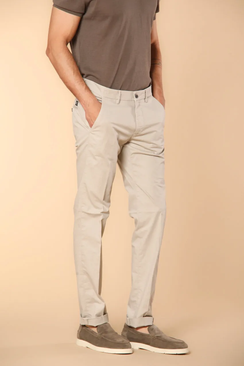 Torino men's chino pants in fine cotton and lyocell tricot slim fit ① sold by Mason's product image thumbnail 3