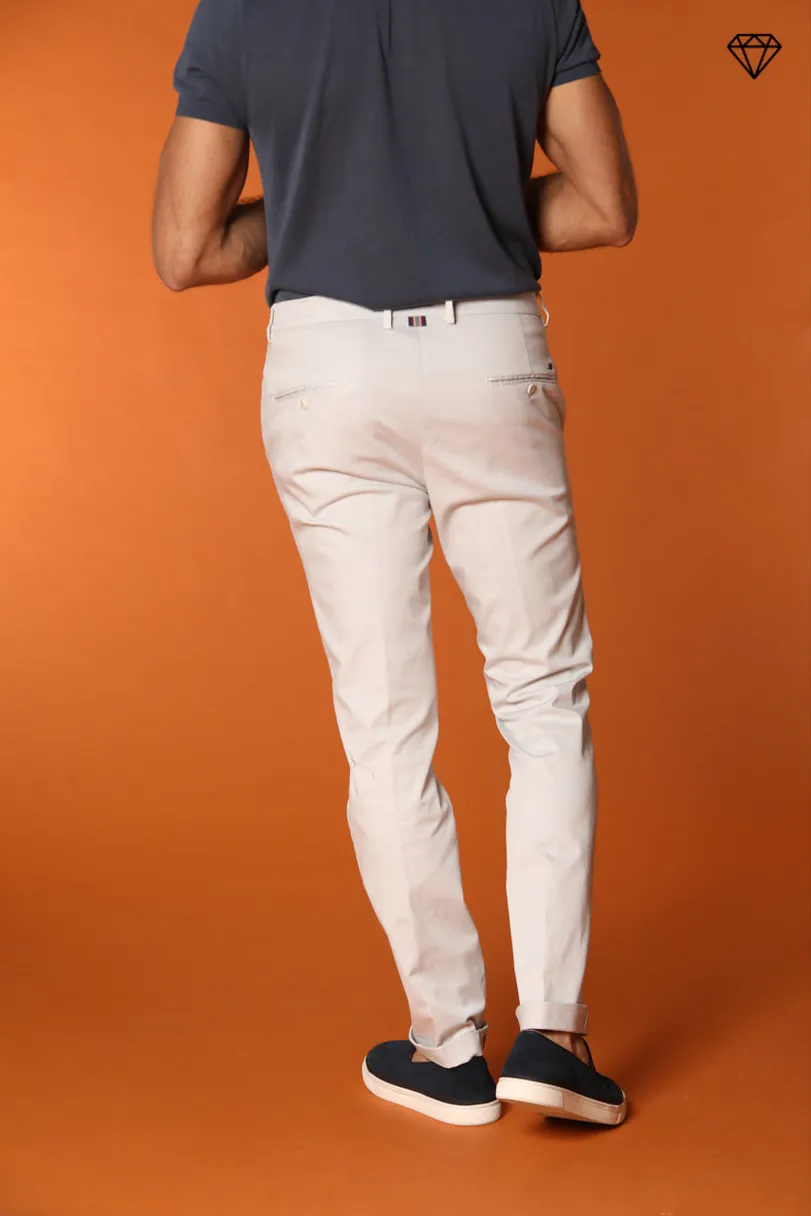 Torino men's chino pants in fine cotton and lyocell tricot slim fit ① sold by Mason's product image thumbnail 4