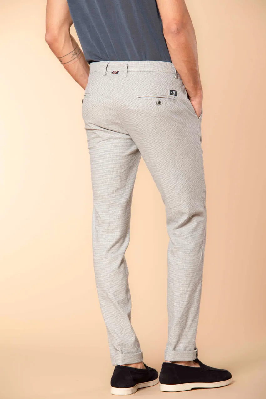 Milano men's chino pants in mouliné cotton with micro pattern extra slim fit sold by Mason's product image thumbnail 5