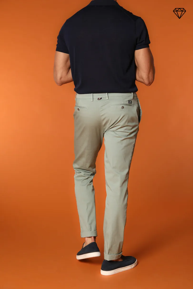 New York men's chino pants in stretch satin regular fit ① sold by Mason's product image thumbnail 4