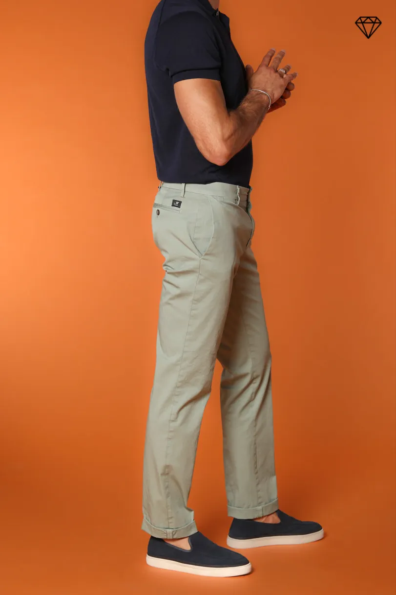 New York men's chino pants in stretch satin regular fit ① sold by Mason's product image thumbnail 3