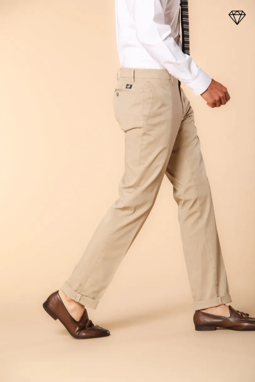 New York men's chino pants in stretch satin regular fit ① sold by Mason's product image thumbnail 3