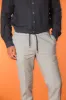 New York Sack men's chino pants in lightweight linen and cotton fabric regular fit sold by Mason's