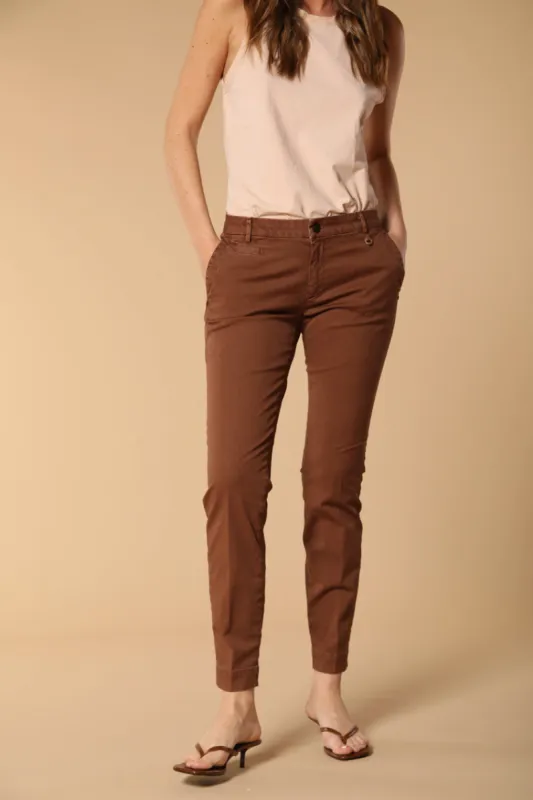 Jaqueline Archivio women's chino pants in gabardine slim fit sold by Mason's
