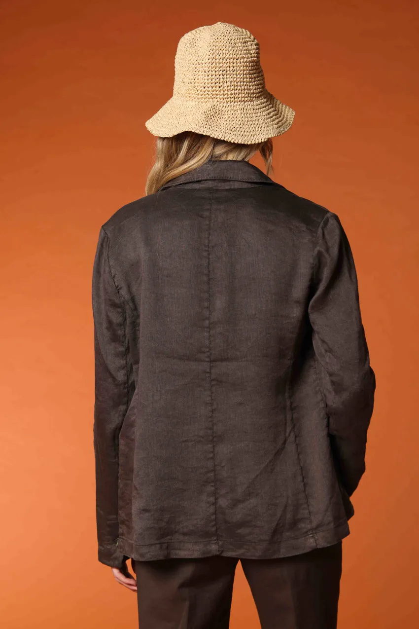 Irene women's blazer in linen and cotton twill sold by Mason's product image thumbnail 4