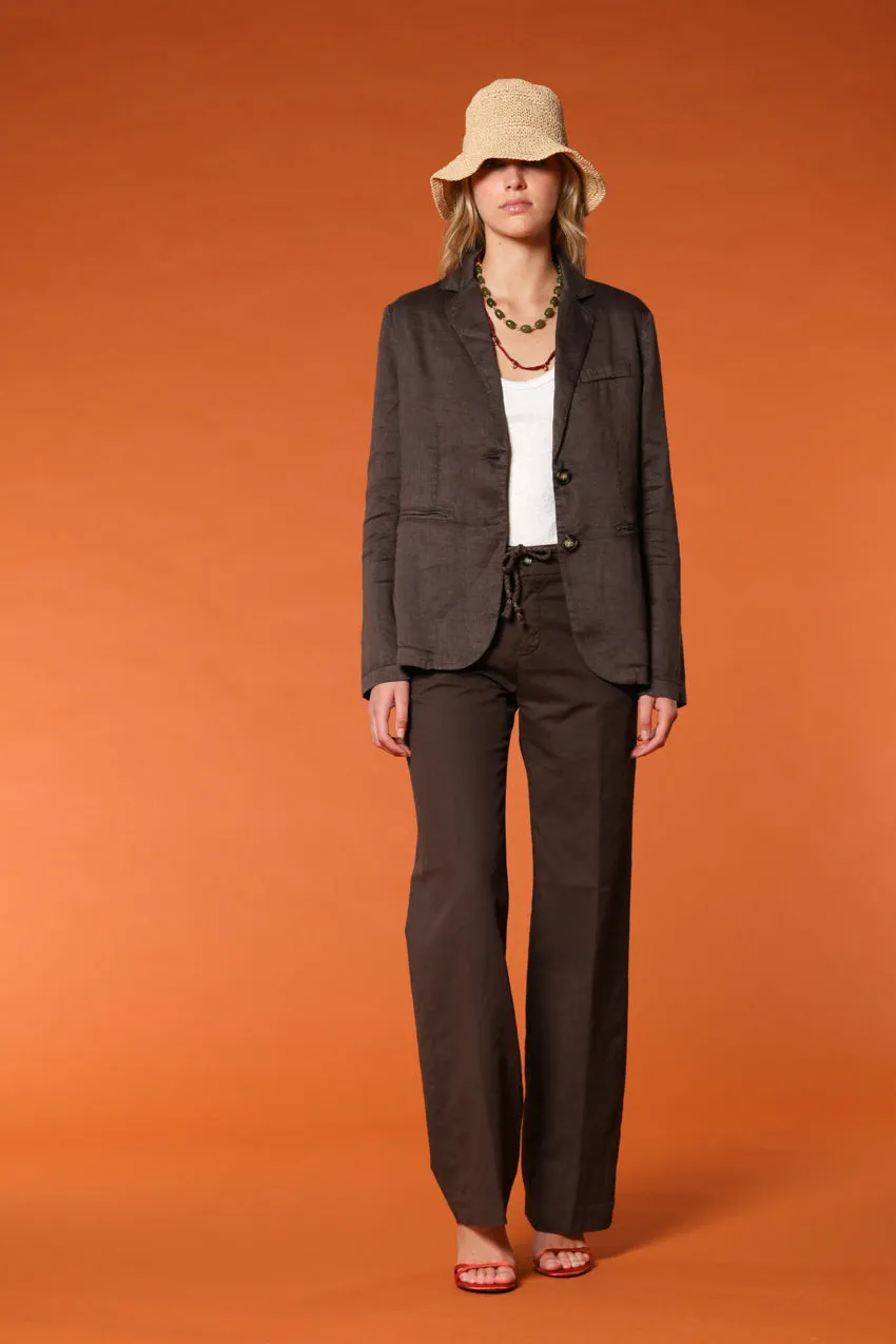 Irene women's blazer in linen and cotton twill sold by Mason's product image thumbnail 3