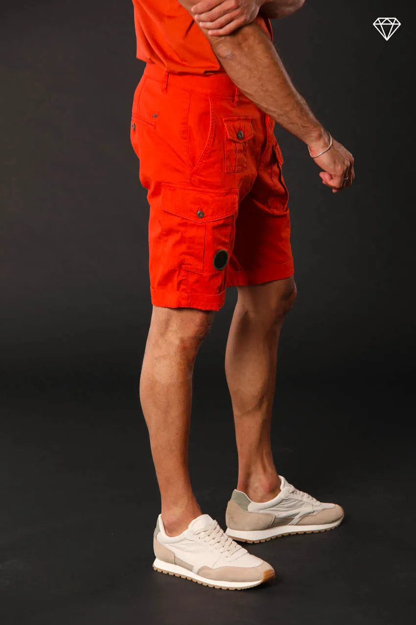 George Coolpocket men's cargo bermuda shorts in stretch satin logo edition carrot fit ① sold by Mason's product image thumbnail 3