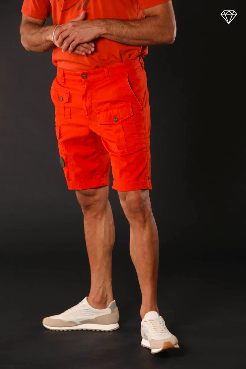 George Coolpocket men's cargo bermuda shorts in stretch satin logo edition carrot fit ① sold by Mason's product image thumbnail 4