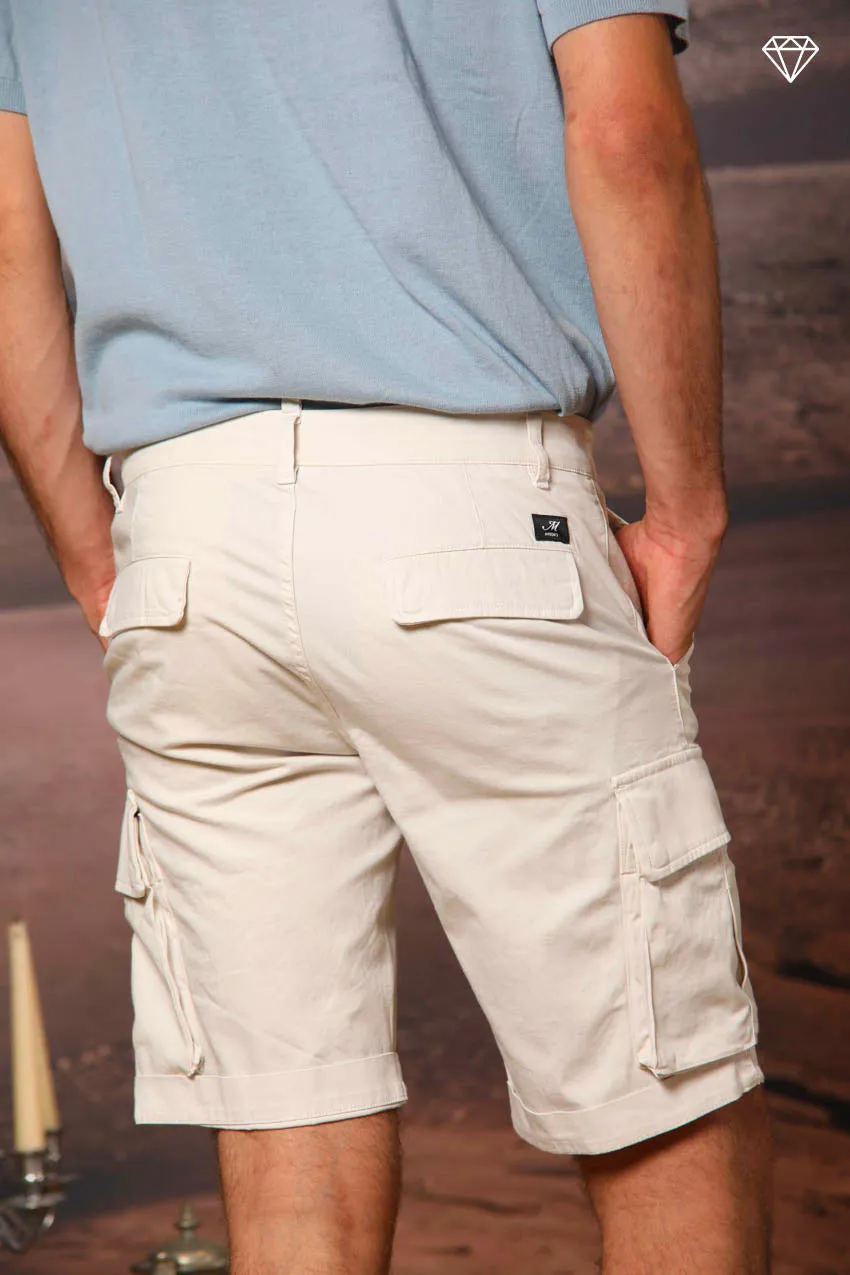 Chile men's cargo bermuda shorts in stretch satin slim fit ① sold by Mason's product image thumbnail 4