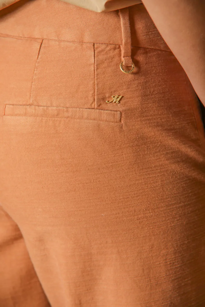 New York Cropped women's chino pants in slub cotton straight fit sold by Mason's product image thumbnail 2