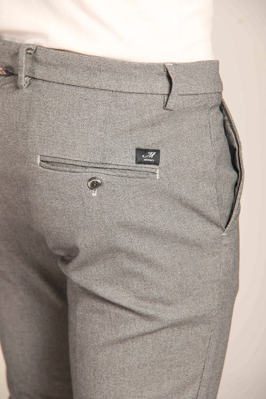 New York men's chino pants in cotton modal with micro patterned regular fit sold by Mason's product image thumbnail 2