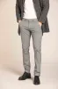 New York men's chino pants in cotton modal with micro patterned regular fit sold by Mason's