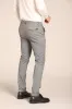 New York men's chino pants in cotton modal with micro patterned regular fit sold by Mason's