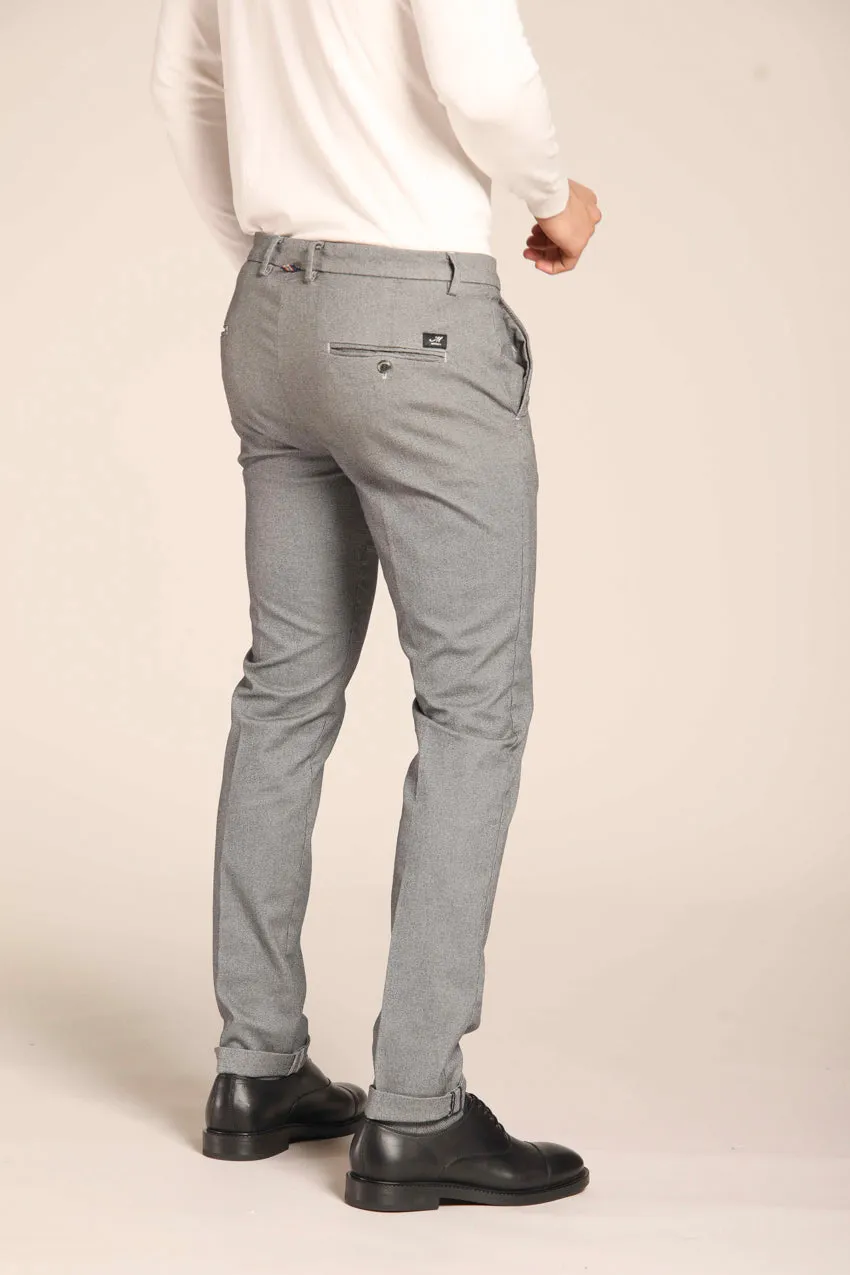 New York men's chino pants in cotton modal with micro patterned regular fit sold by Mason's product image thumbnail 5