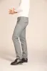 New York men's chino pants in cotton modal with micro patterned regular fit sold by Mason's