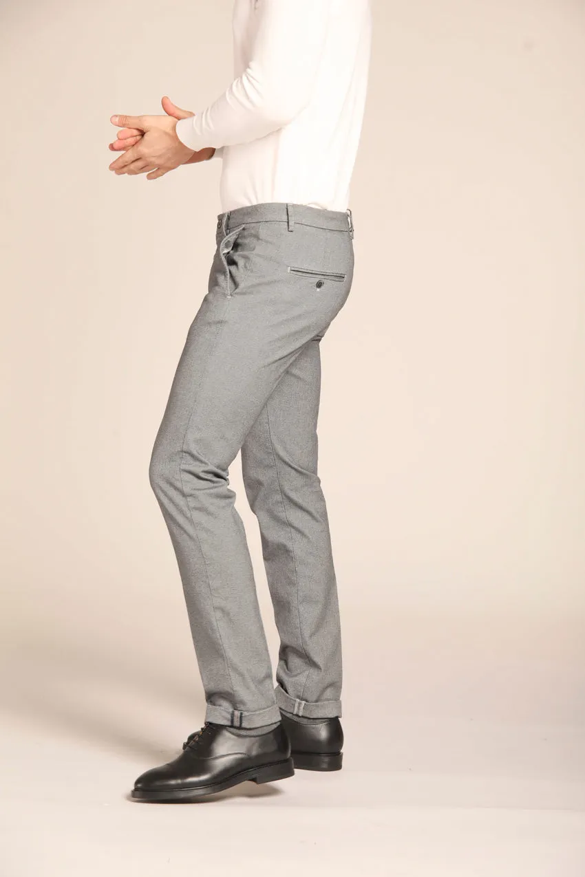 New York men's chino pants in cotton modal with micro patterned regular fit sold by Mason's product image thumbnail 4