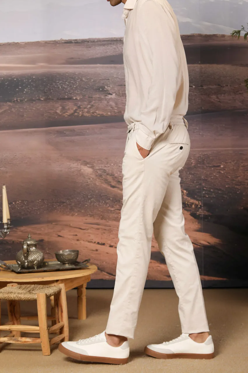 Milano Jogger men's chino jogger in cotton and tencel extra slim fit sold by Mason's product image thumbnail 5