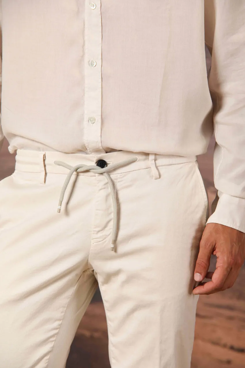 Milano Jogger men's chino jogger in cotton and tencel extra slim fit sold by Mason's product image thumbnail 3