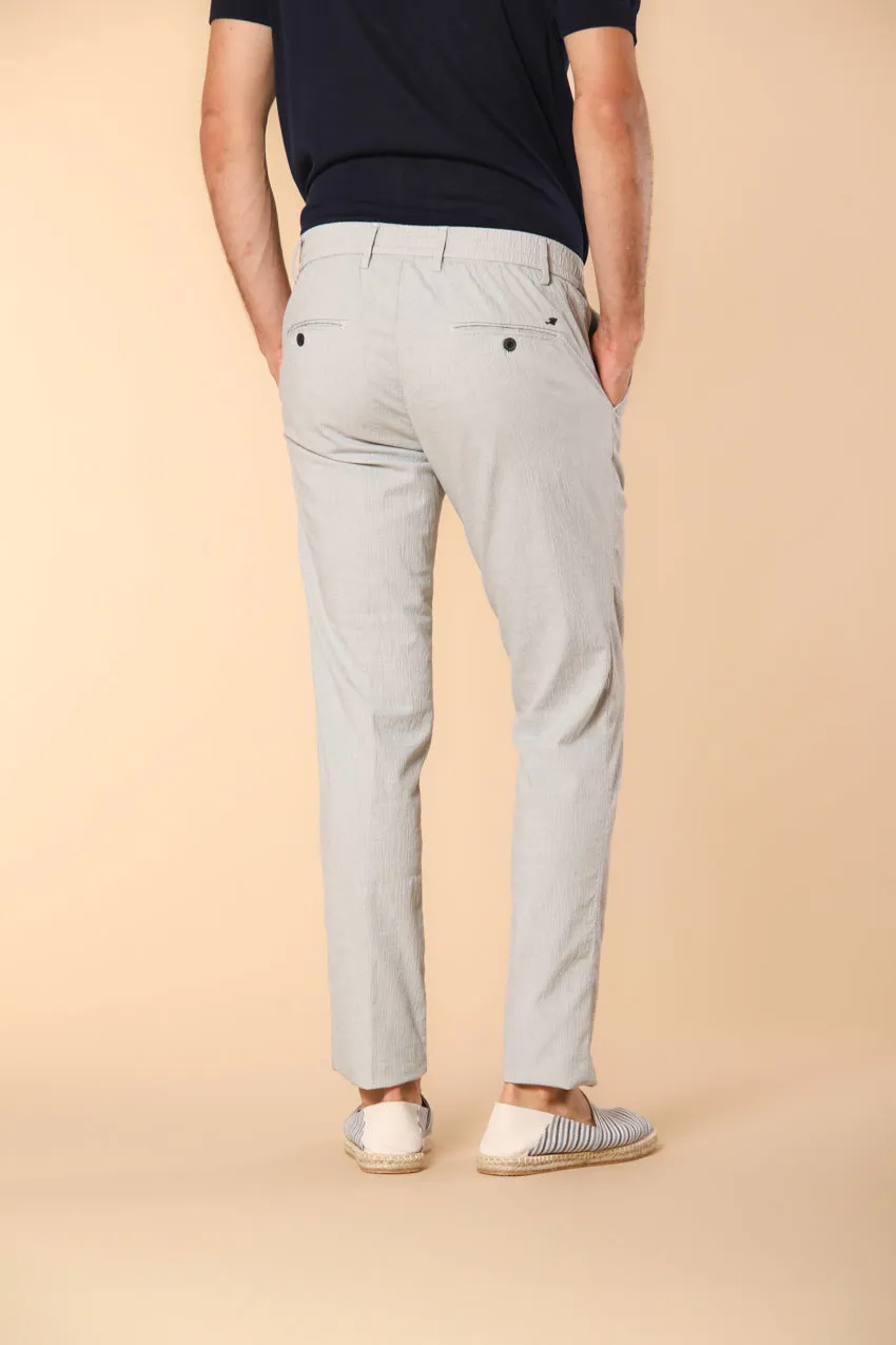 Milano Jogger men's jogger chino pants in micro star print seersucker extra slim fit sold by Mason's product image thumbnail 5