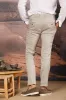 Milano Jogger men's pants in linen and cotton twill extra slim fit sold by Mason's