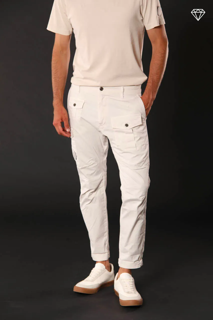 George Coolpocket men's cargo pants in lightweight pima cotton logo edition carrot fit ① sold by Mason's