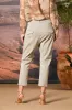 Malibu Jogger women's chino pants in gabardine carrot fit ① sold by Mason's