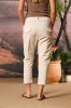 Malibu Jogger women's chino pants in gabardine carrot fit ① sold by Mason's
