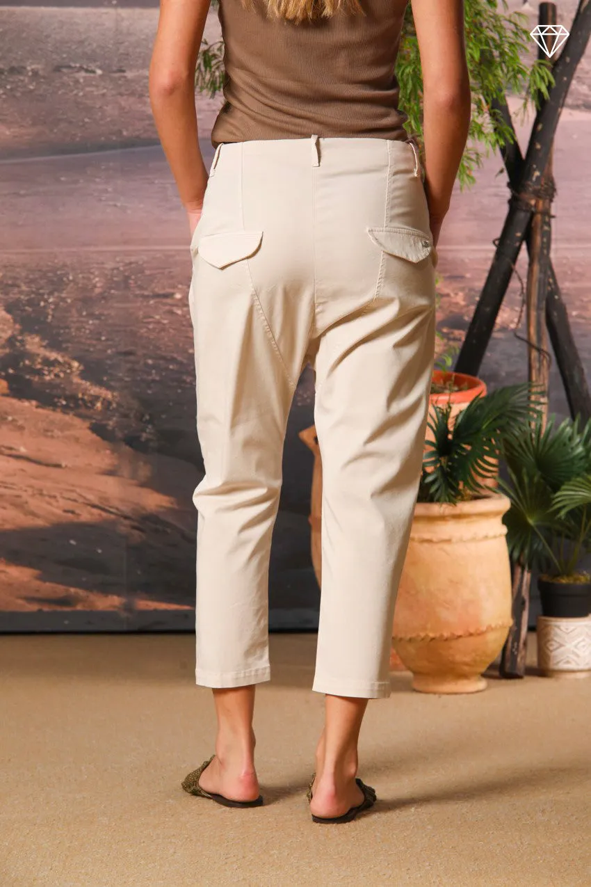 Malibu Jogger women's chino pants in gabardine carrot fit ① sold by Mason's product image thumbnail 5