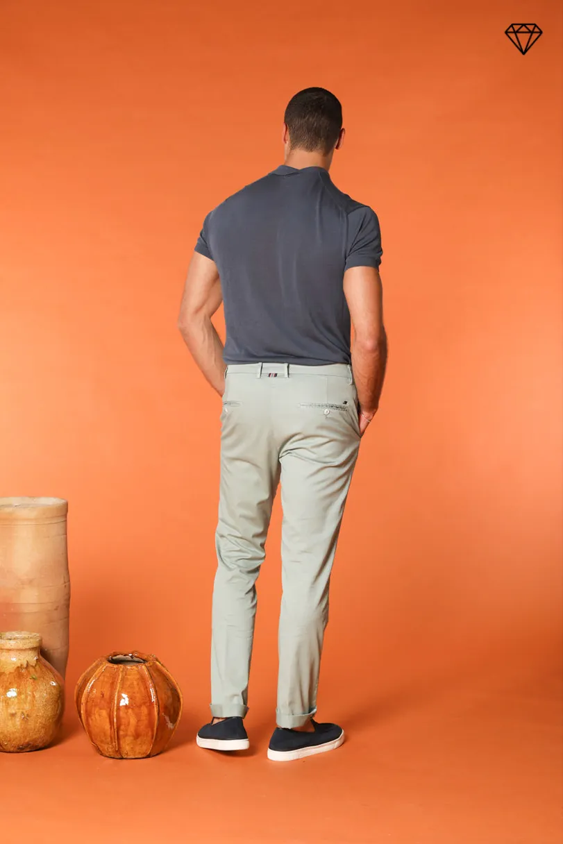 Torino men's chino pants in fine cotton and lyocell tricot slim fit ① sold by Mason's product image thumbnail 4
