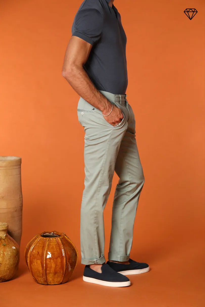 Torino men's chino pants in fine cotton and lyocell tricot slim fit ① sold by Mason's product image thumbnail 3