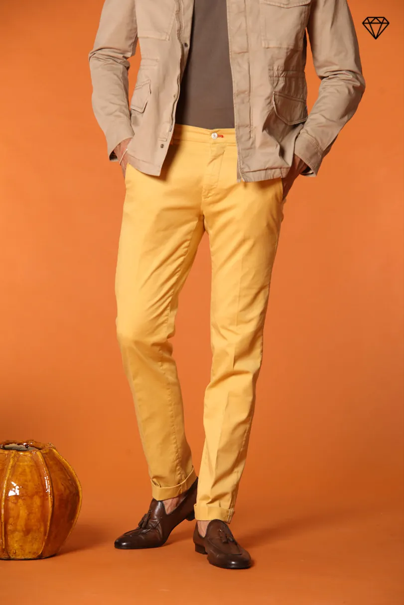 Torino men's chino pants in fine cotton and lyocell tricot slim fit ① sold by Mason's product image thumbnail 3