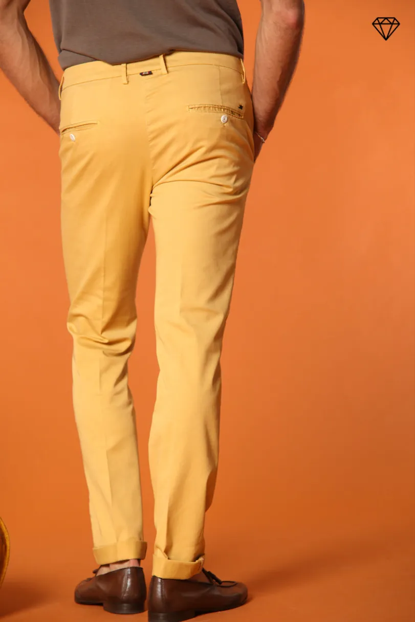 Torino men's chino pants in fine cotton and lyocell tricot slim fit ① sold by Mason's product image thumbnail 5