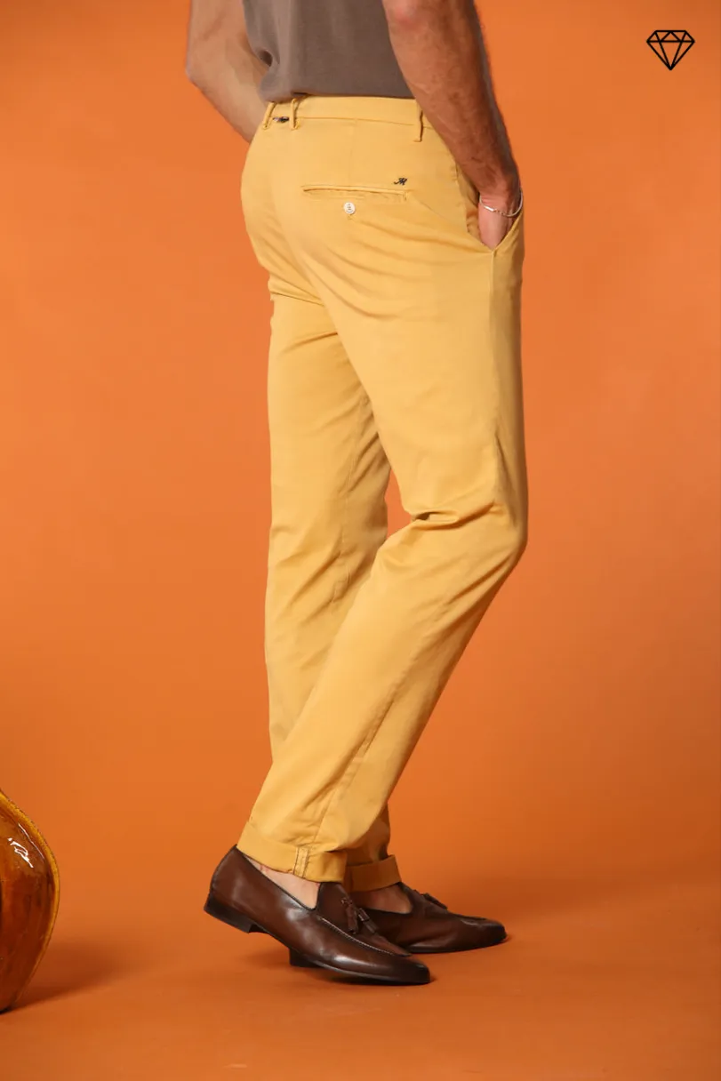 Torino men's chino pants in fine cotton and lyocell tricot slim fit ① sold by Mason's product image thumbnail 4