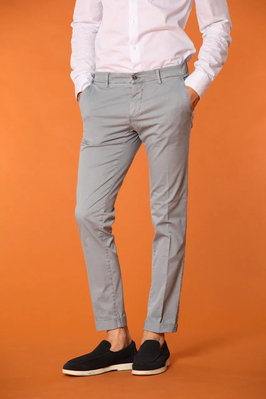 Milano Essential men's chino pants in pima cotton stretch twill extra slim fit sold by Mason's