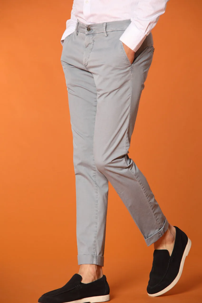 Milano Essential men's chino pants in pima cotton stretch twill extra slim fit sold by Mason's product image thumbnail 4