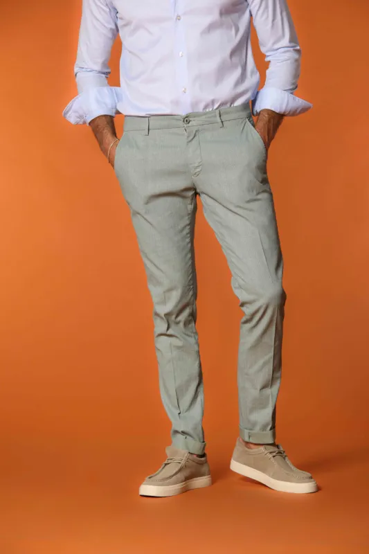 Milano men's chino pants in stretch fabric extra slim fit sold by Mason's