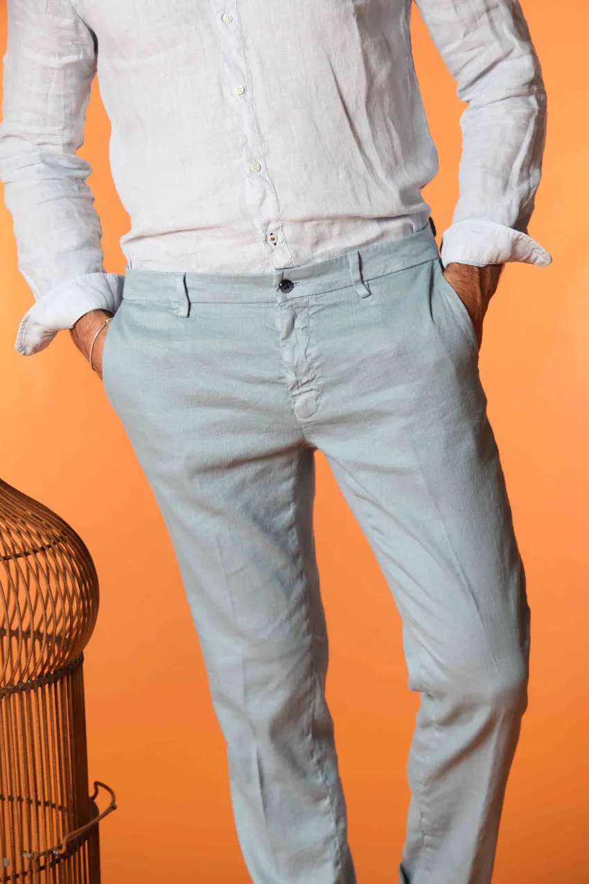 New York men's chino pants in linen and cotton twill regular fit sold by Mason's product image thumbnail 3