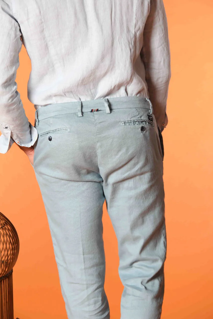 New York men's chino pants in linen and cotton twill regular fit sold by Mason's product image thumbnail 2