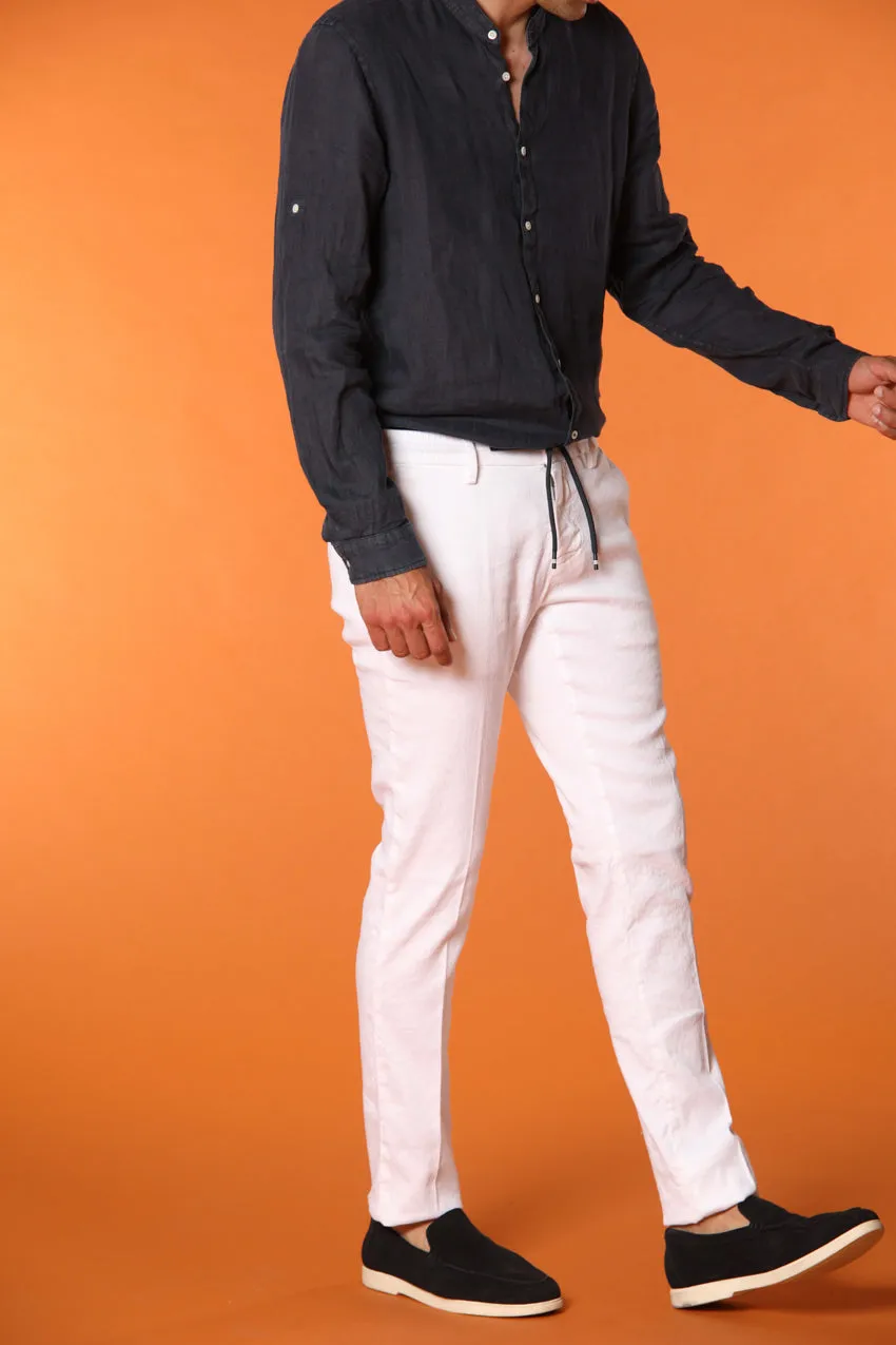 Milano Jogger men's pants in linen and cotton twill extra slim fit sold by Mason's product image thumbnail 5