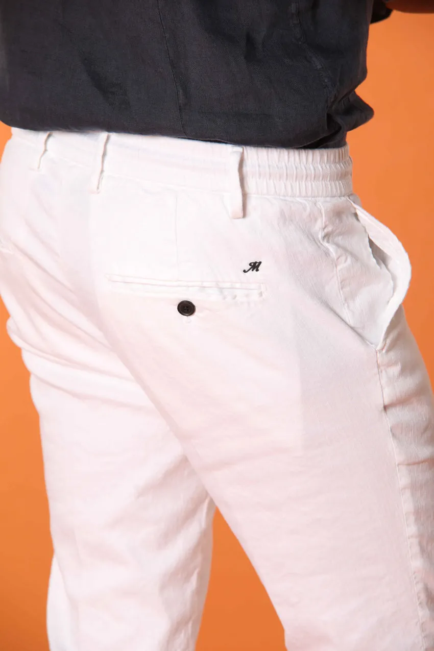 Milano Jogger men's pants in linen and cotton twill extra slim fit sold by Mason's product image thumbnail 3