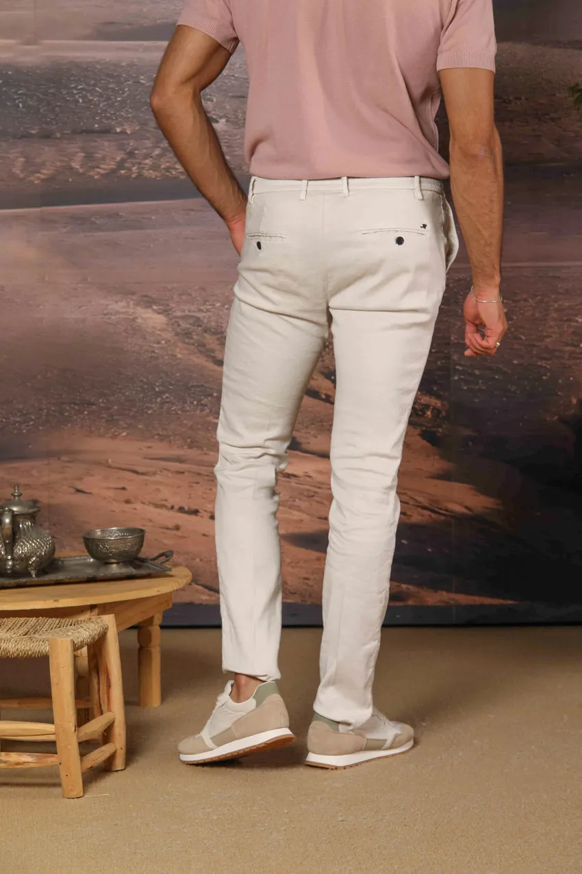 Milano Jogger men's pants in linen and cotton twill extra slim fit sold by Mason's product image thumbnail 5