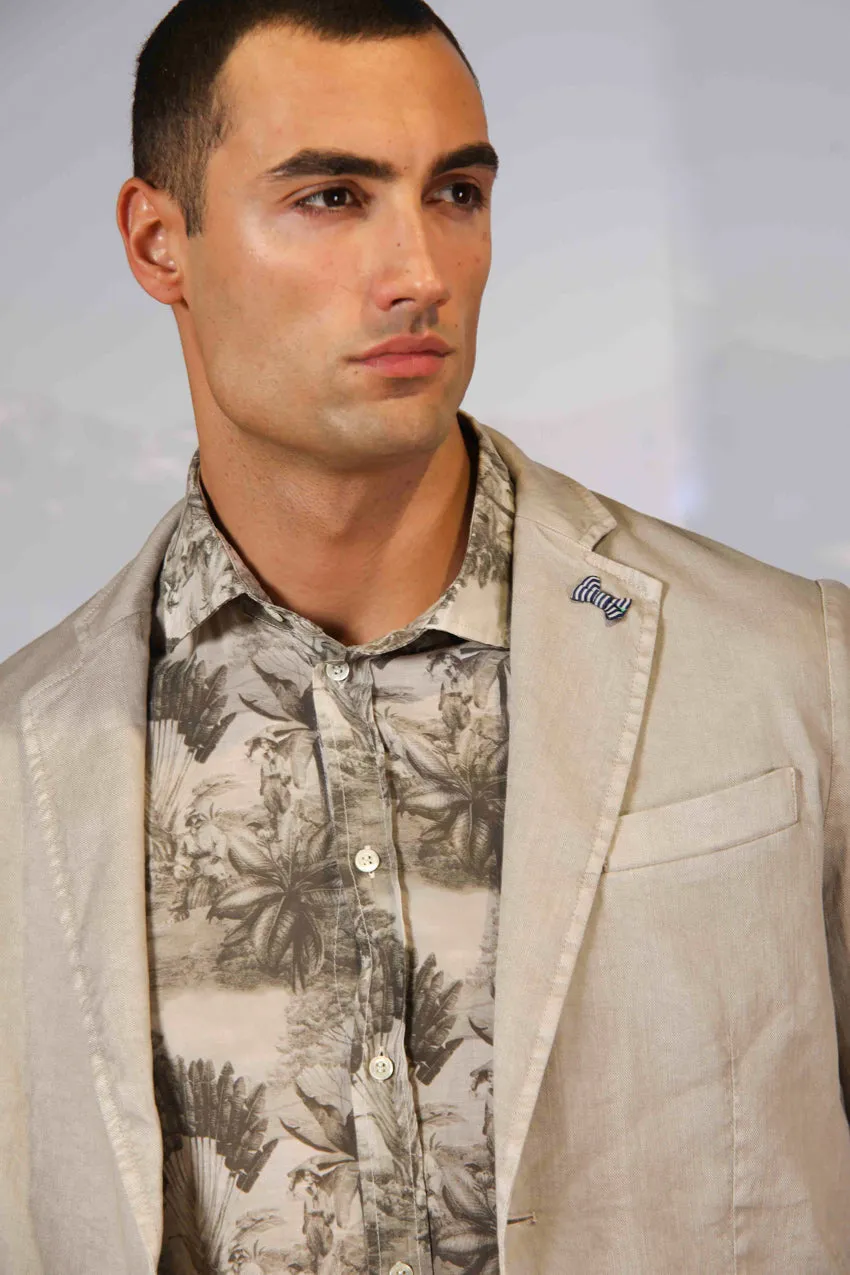 Da Vinci Summer Men's blazer in linen and cotton twill sold by Mason's product image thumbnail 2