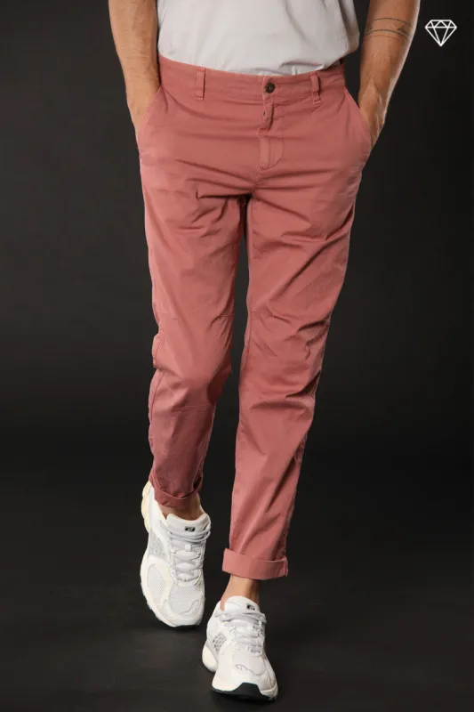 John Coolkhinos men's chino pants in stretch satin logo edition carrot fit ① sold by Mason's