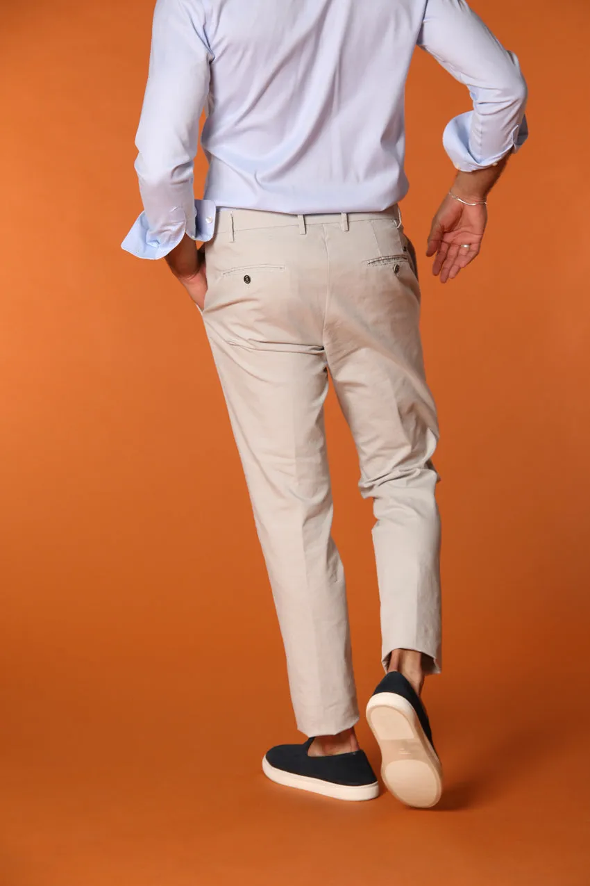 New York Time 1 Pinces men's chino pants in stretch supima cotton canvas regular fit sold by Mason's product image thumbnail 4