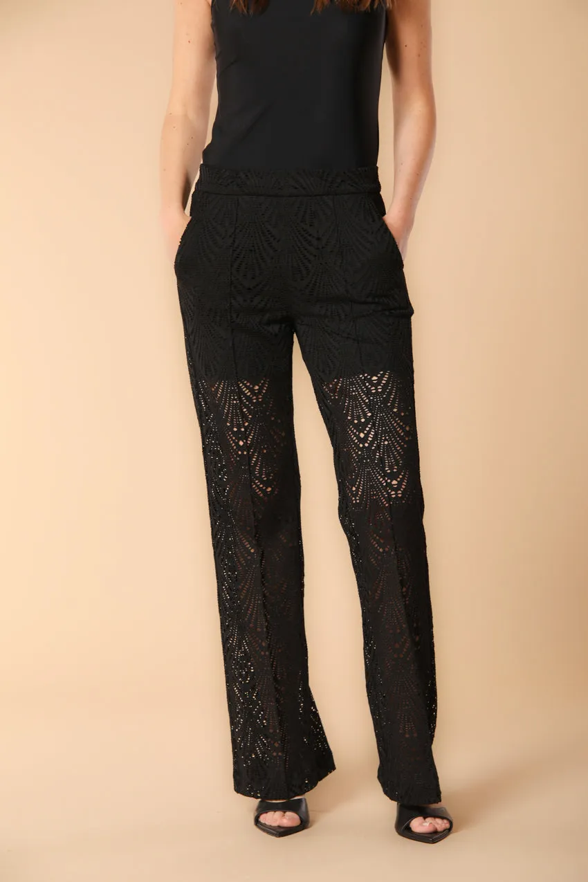 Easy Straight women's chino pants crochet fabric straight fit sold by Mason's product image thumbnail 4