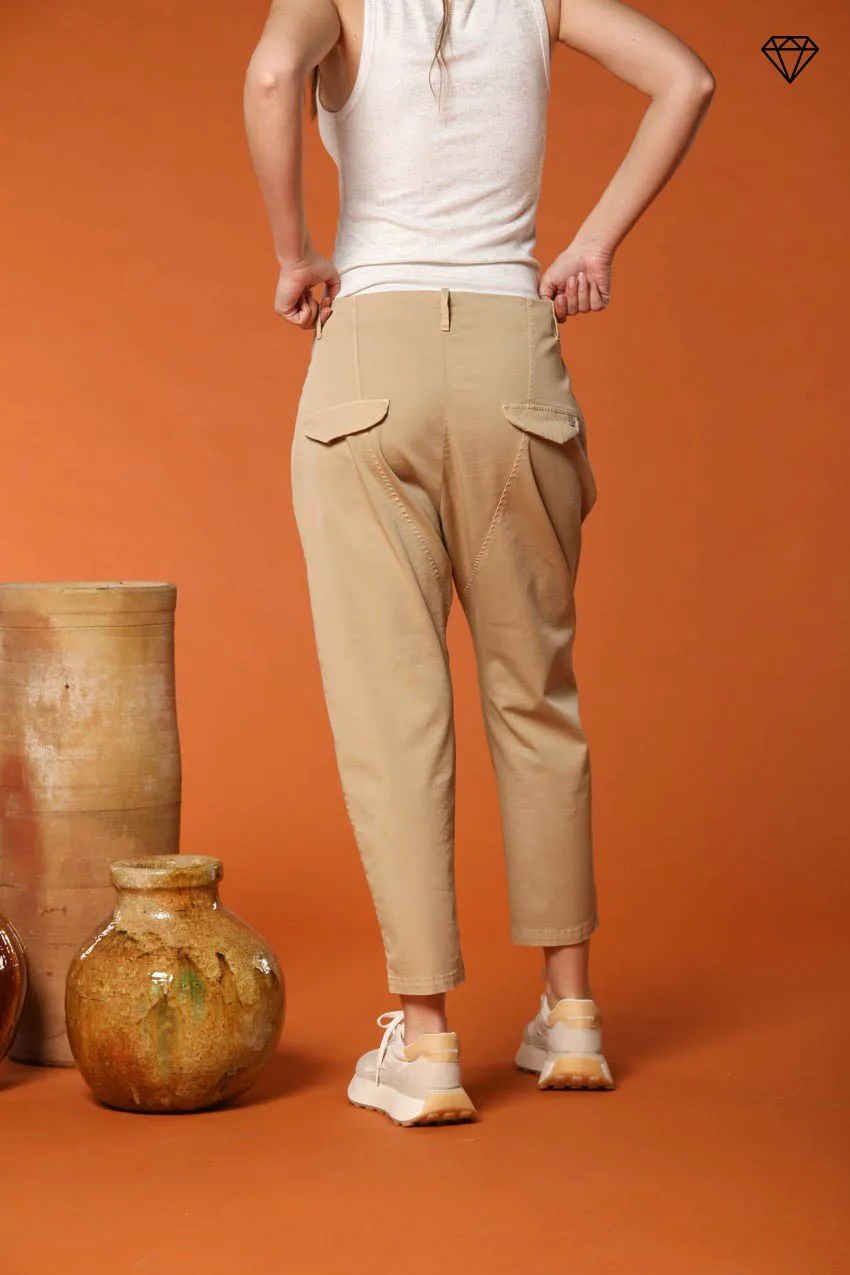 Malibu Jogger women's chino pants in gabardine carrot fit ① sold by Mason's product image thumbnail 4