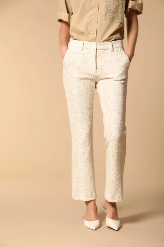 New York Trumpet women's chino pants in bicolor jersey slim fit  sold by Mason's