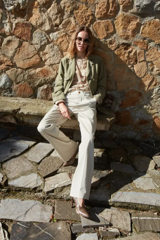 New York Straight women's Chino pants in twill Straight fit sold by Mason's