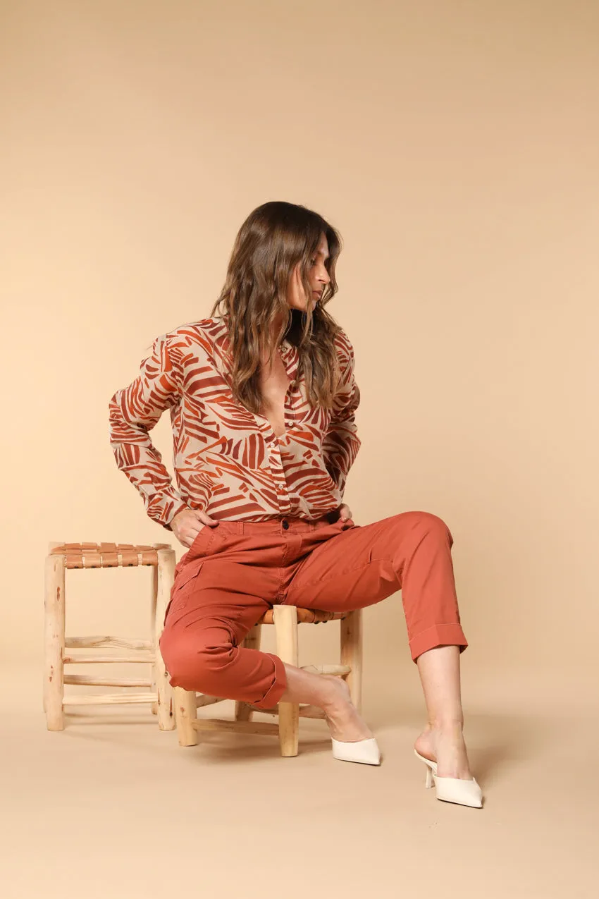 Judy Archivio women's cargo pants stretch cotton twill relaxed fit sold by Mason's product image thumbnail 4